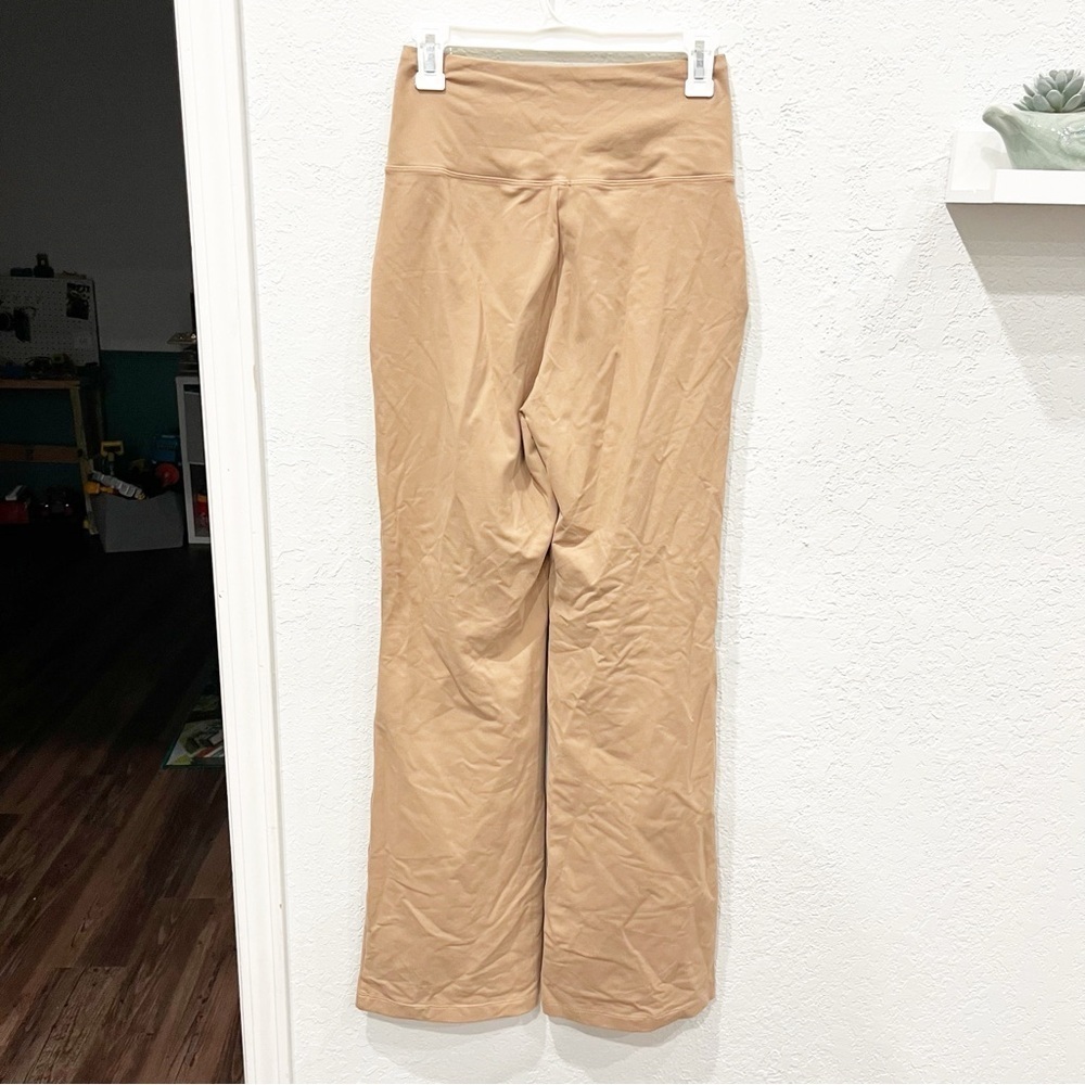 KiraGrace Beige Perfect Flare Pull On Pants Size Small Pilates Princess Capsule - Picture 4 of 5